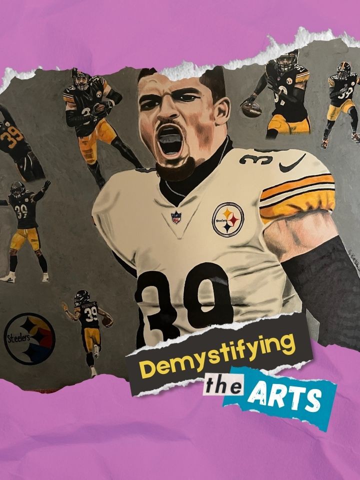 Artwork of Pittsburgh Steelers player Minkah Fitzpatrick